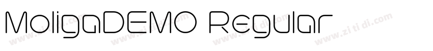MoligaDEMO Regular字体转换